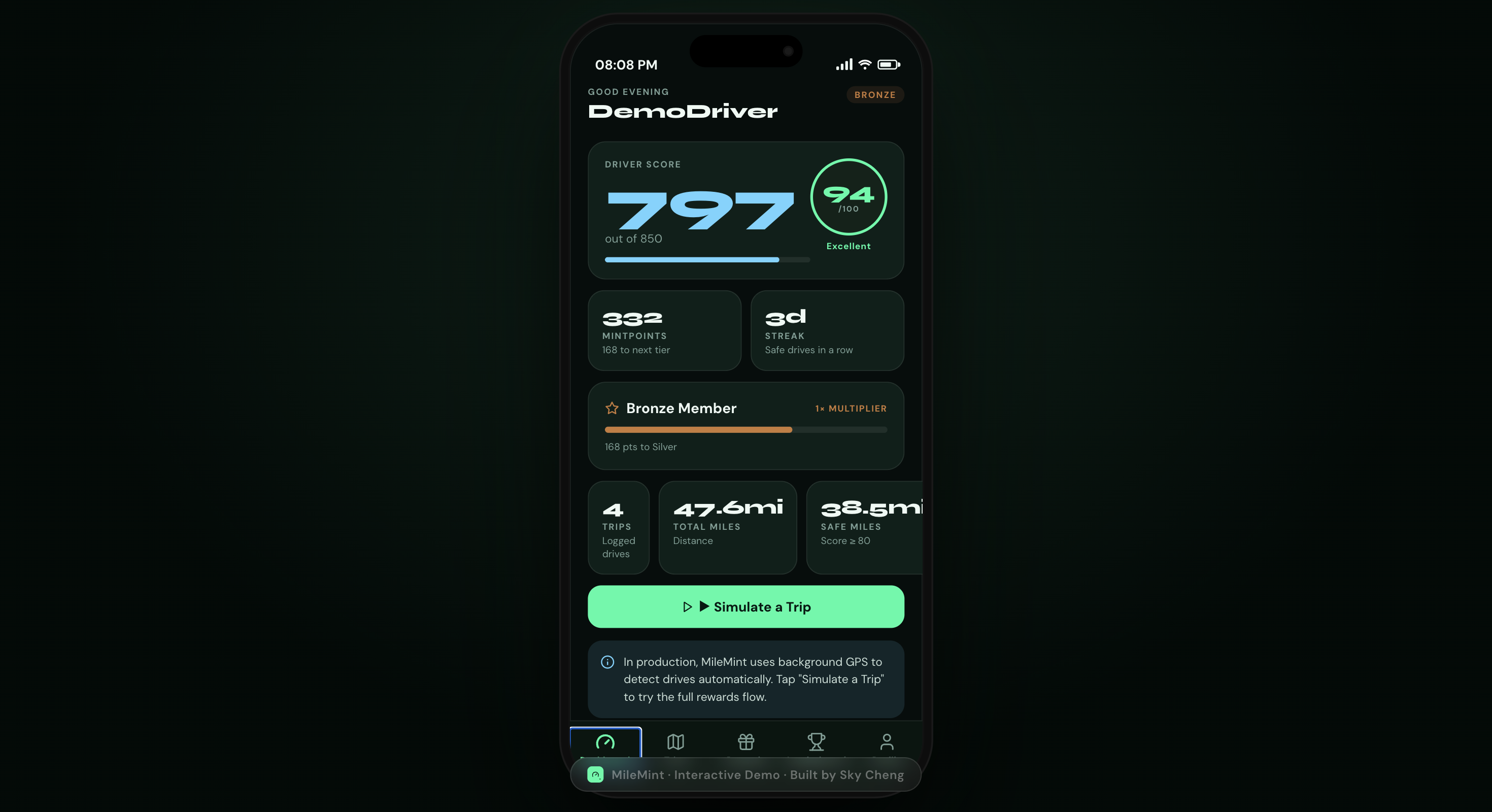 MileMint product screenshot